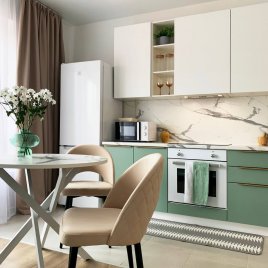 Кухонный гарнитур Фьюжн Silky White/Silky Mint