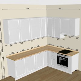 Кухонный гарнитур Сканди White Softwood