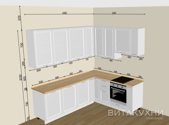 Кухня Сканди White Softwood